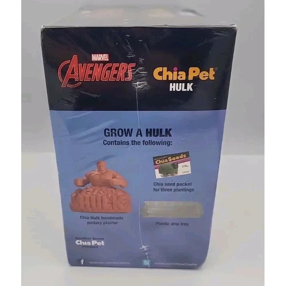 Marvel Comics‎ Avengers The Hulk Chia Pet Decorative Planter Factory SEALED RARE